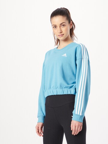 Sweat de sport 'Essentials' ADIDAS SPORTSWEAR en bleu : devant