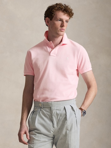 T-Shirt Polo Ralph Lauren en rose : devant