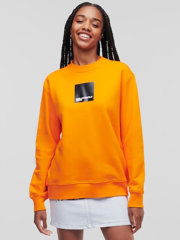 KARL LAGERFELD JEANS - Sweatshirt em laranja: frente