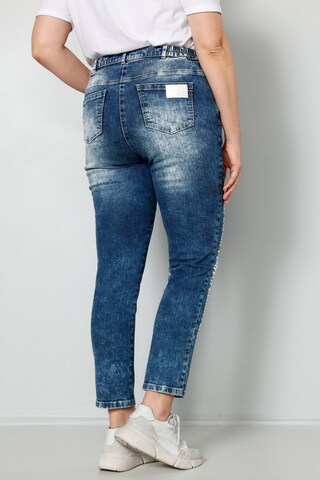 Coupe slim Jean MIAMODA en bleu