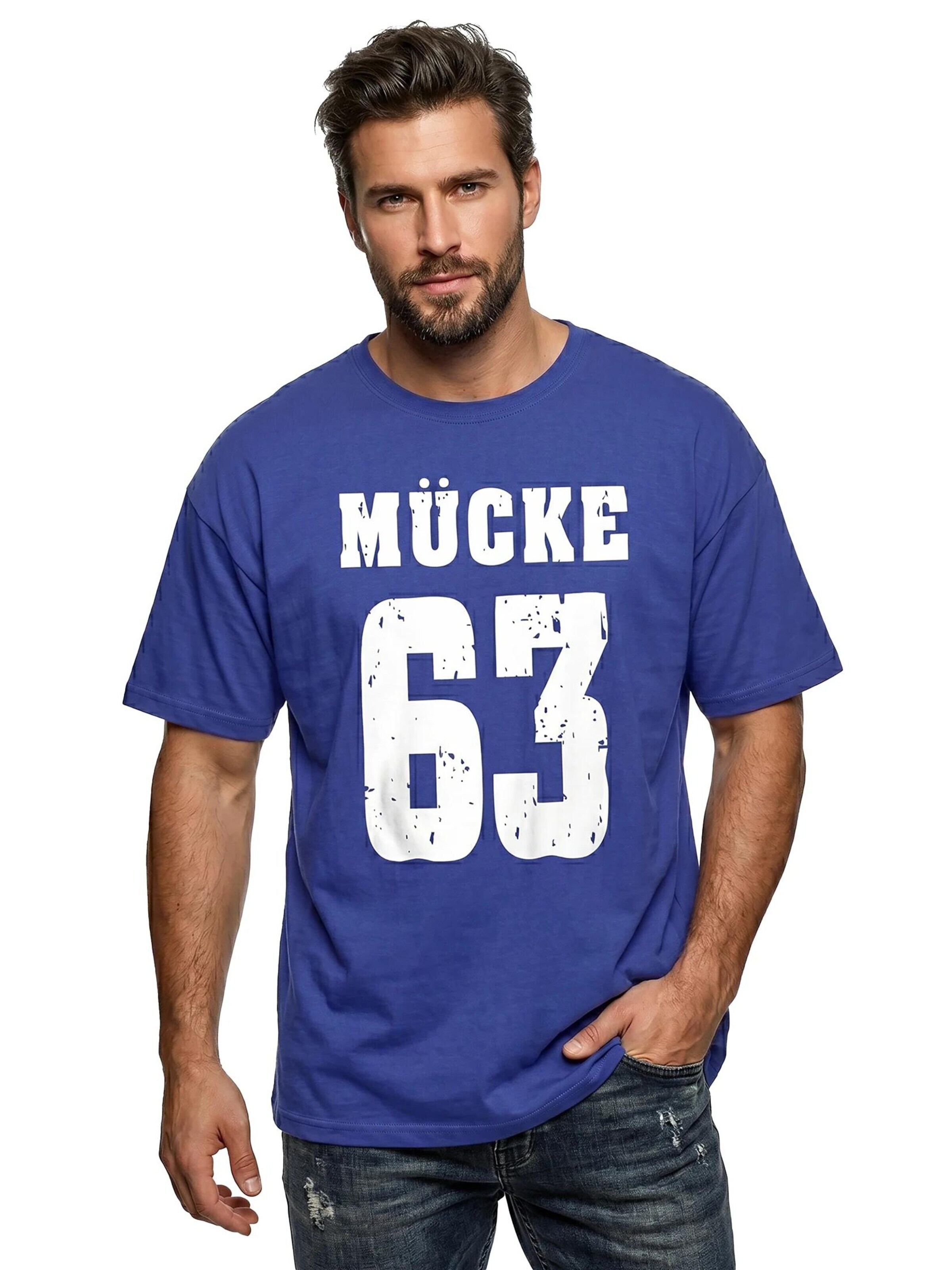 MAKAYA Shirt 'Mücke 63' in Blue