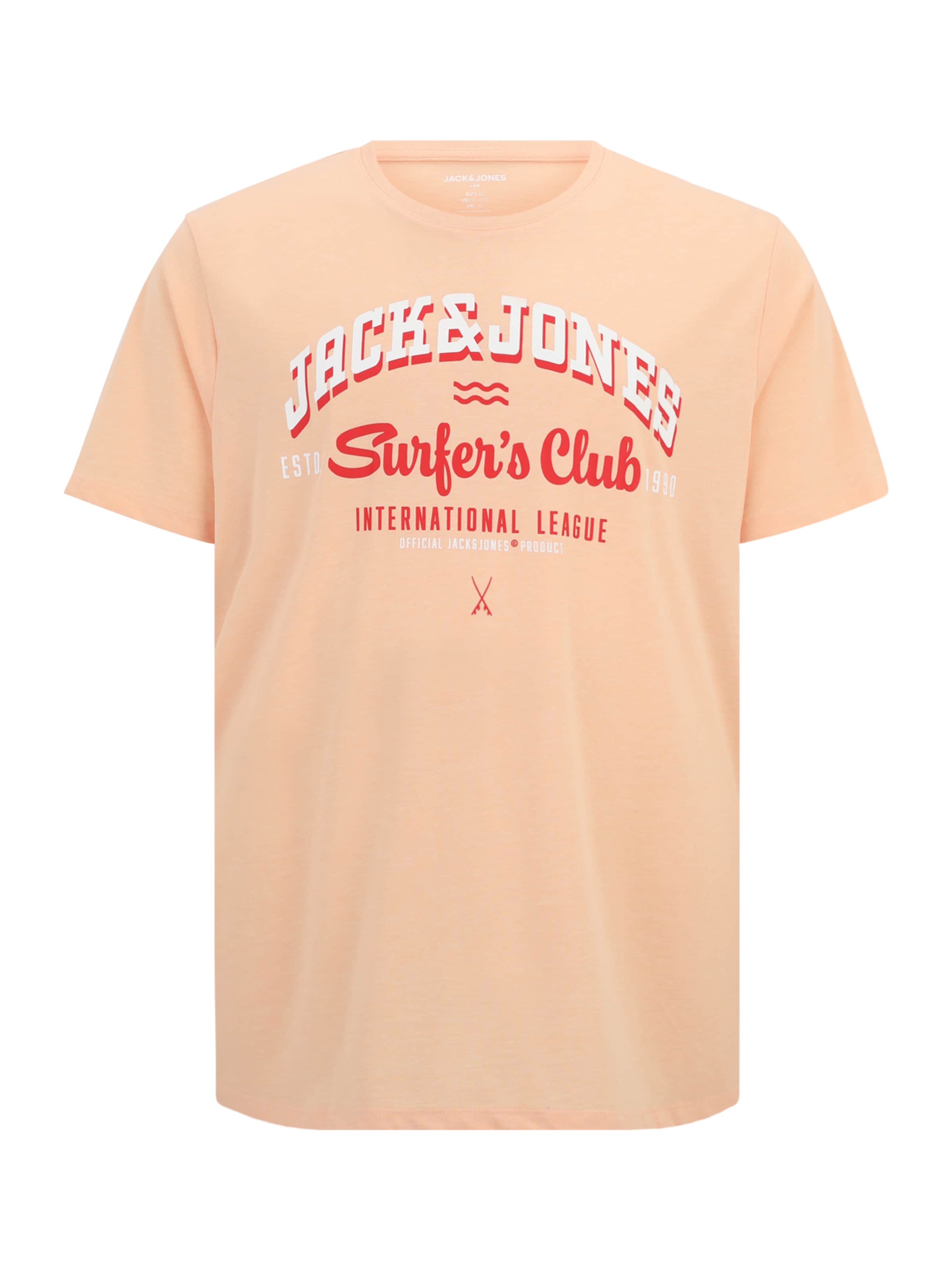 Jack & Jones Plus Shirt in Orange: front