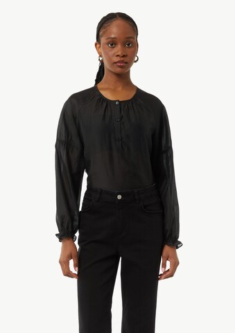 comma casual identity Bluse in Schwarz: Vorderseite