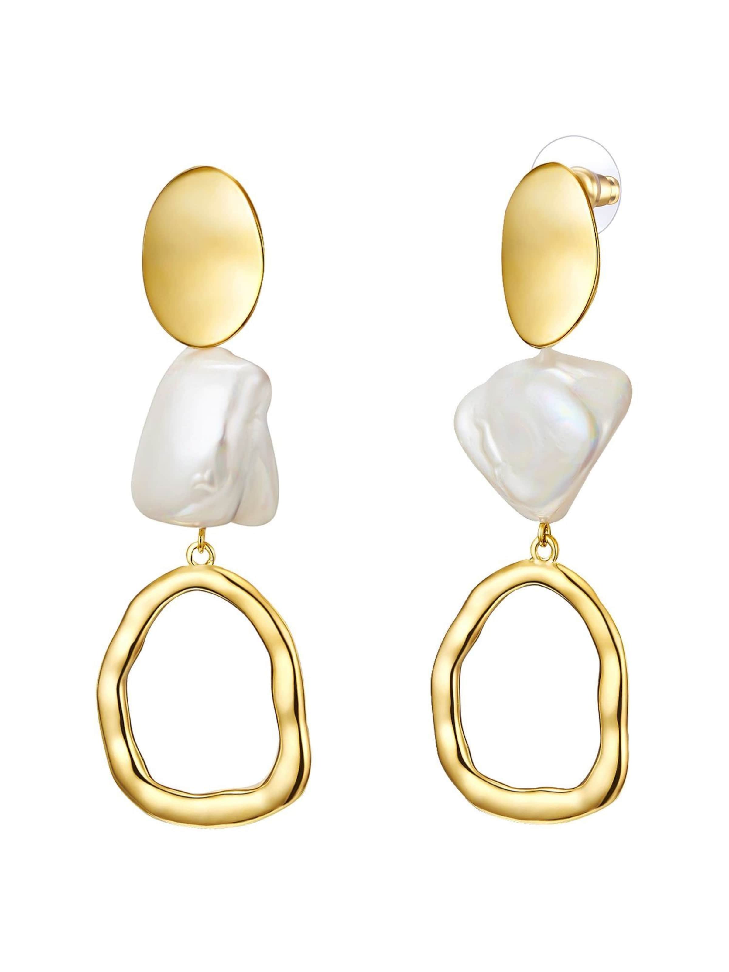 Orecchini di Lulu & Jane in oro: frontale