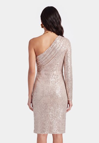 faina Cocktail Dress in Beige