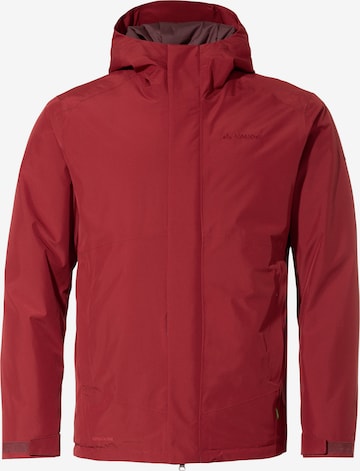 VAUDE Outdoorjas ' Rosemoor ' in Rood: voorkant