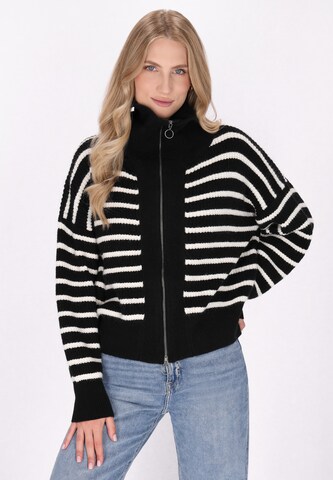 Cardigan DreiMaster Maritim en noir : devant