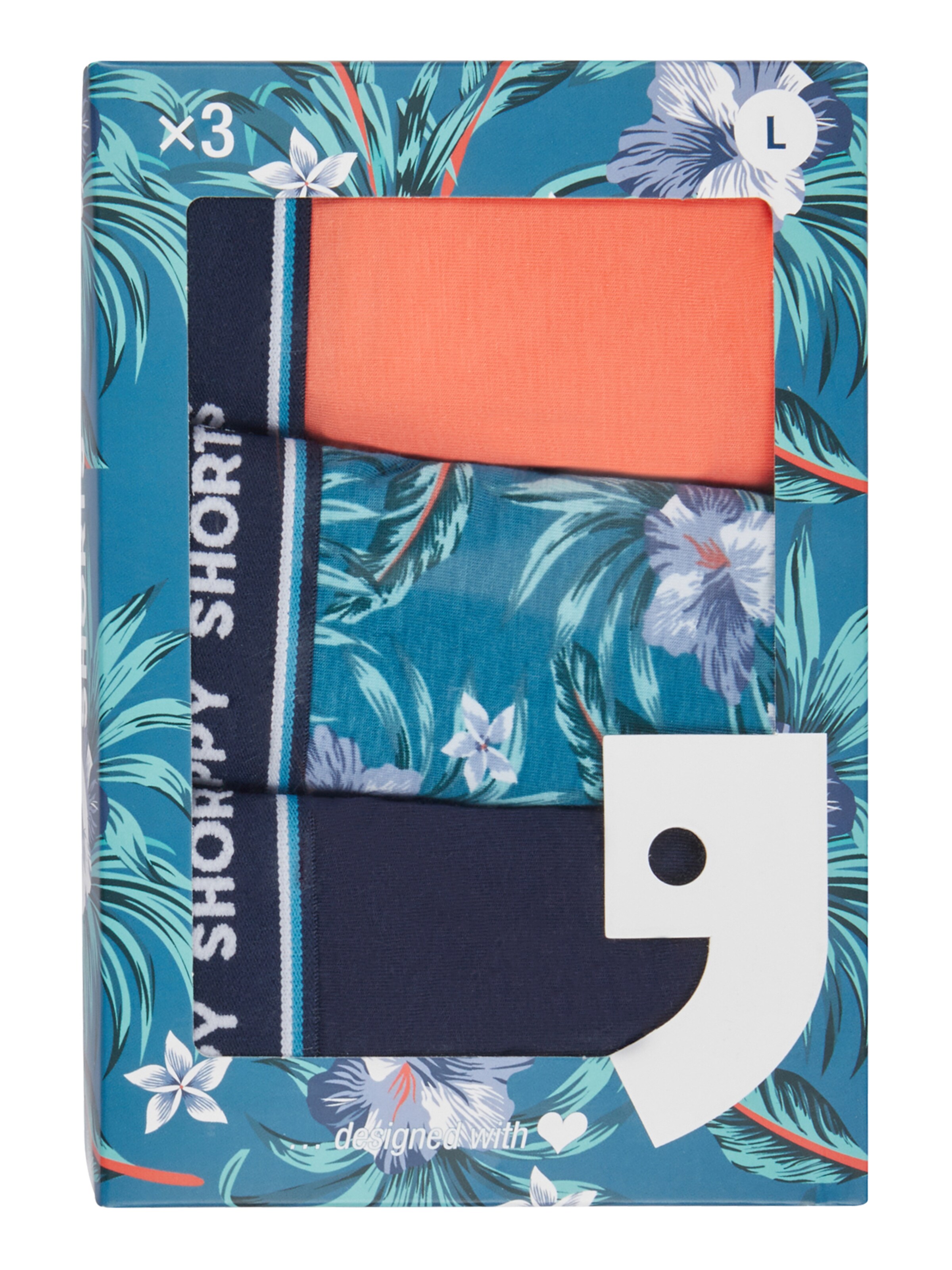 Happy Shorts Boxershorts ' Jersey ' in Blauw