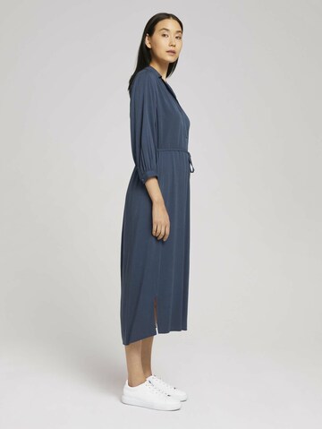 TOM TAILOR Shirt Dress in Blue