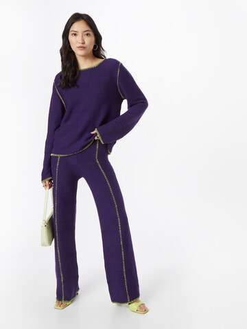 Hosbjerg Wide leg Trousers 'Idris Dorthea' in Purple