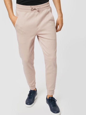 HUGO Red Tapered Broek 'Daky213' in Bruin: voorkant