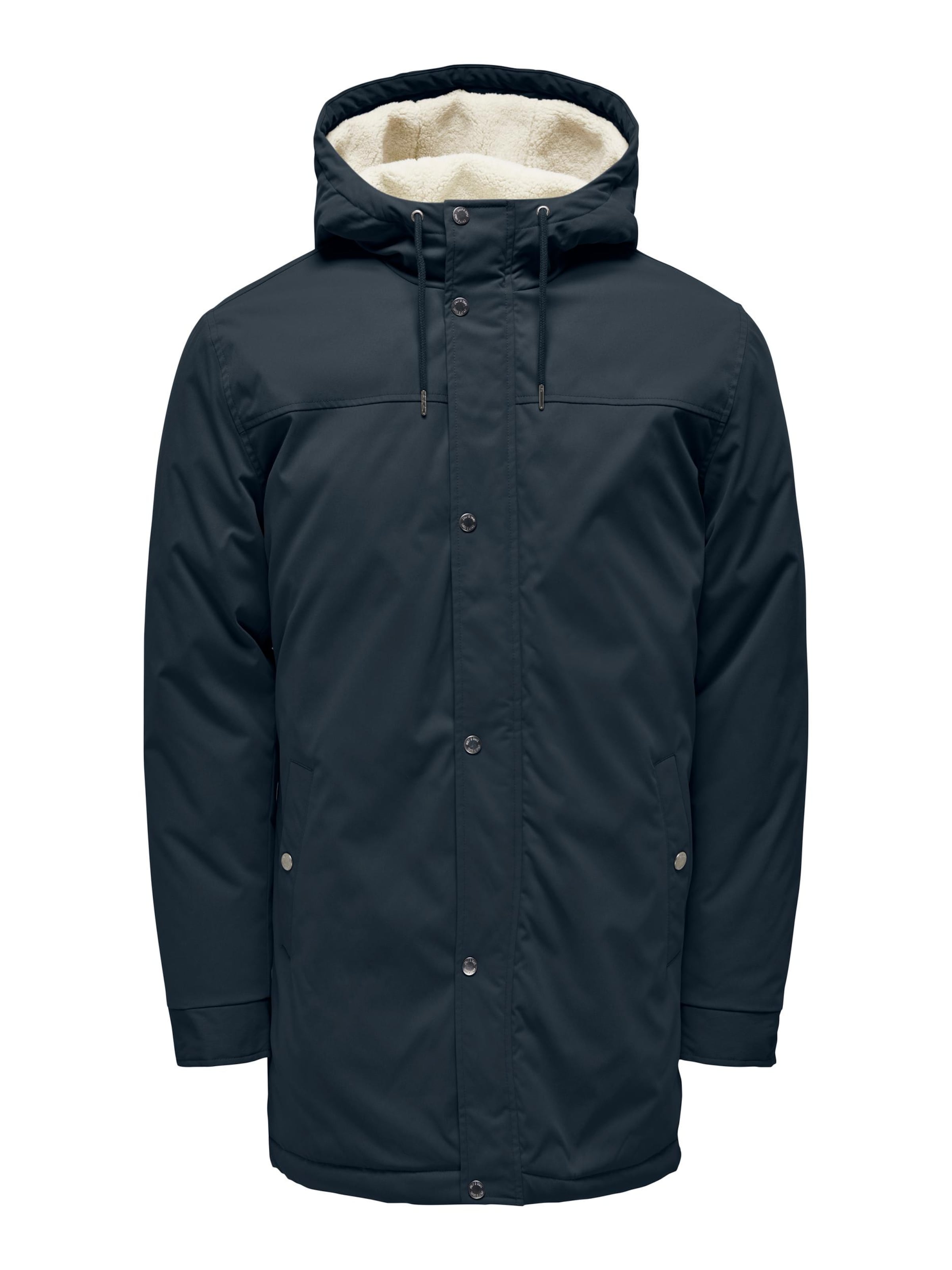 Only & Sons Winterparka 'Alexander' in Blauw: voorkant