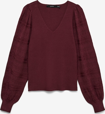 purpurinė VERO MODA Megztinis 'VMNewlimone': priekis