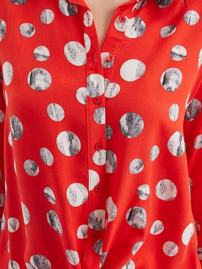 Bigdart Bluse in rot / schwarz / weiß, Produktansicht