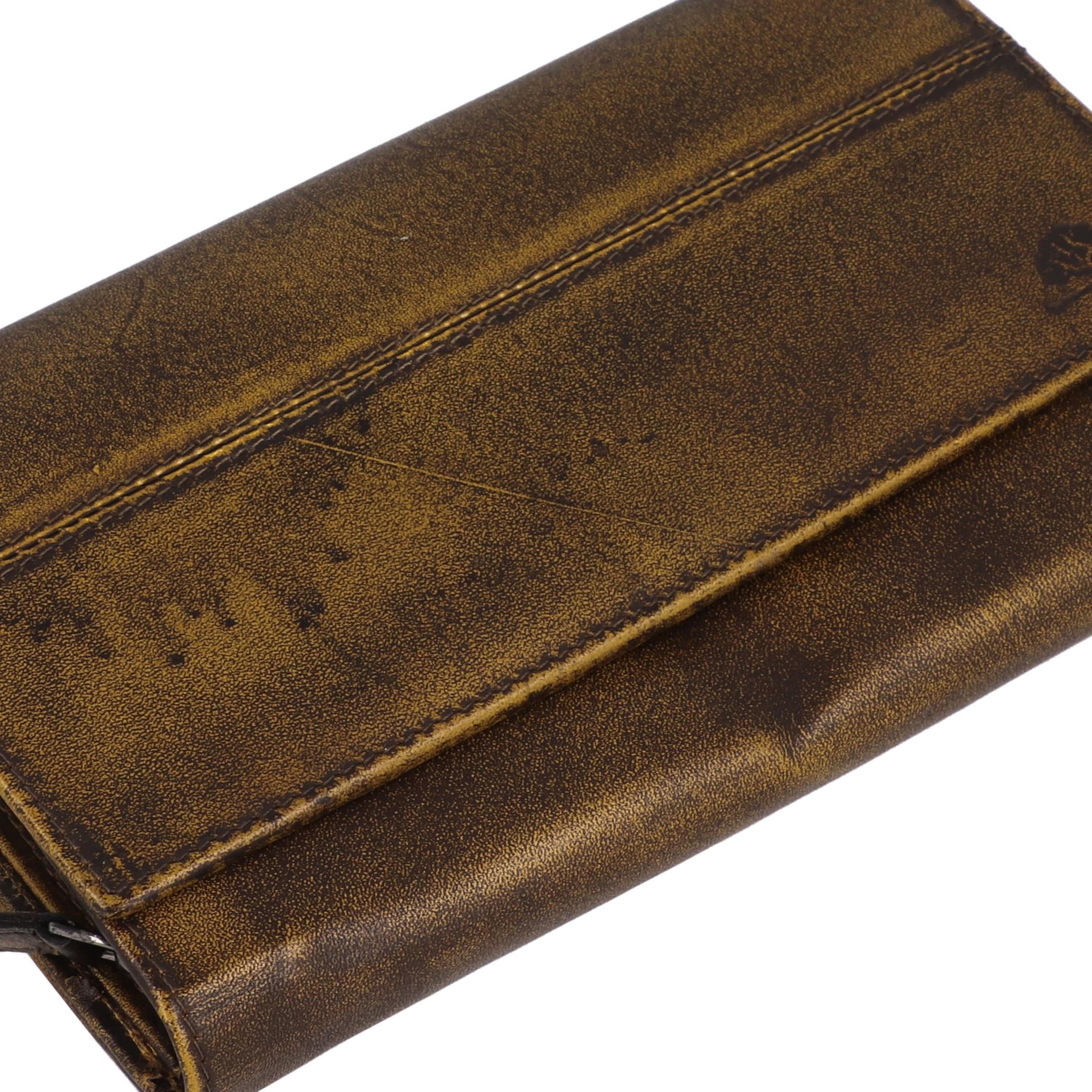 Porte-monnaies 'Destressed' GREENBURRY en jaune