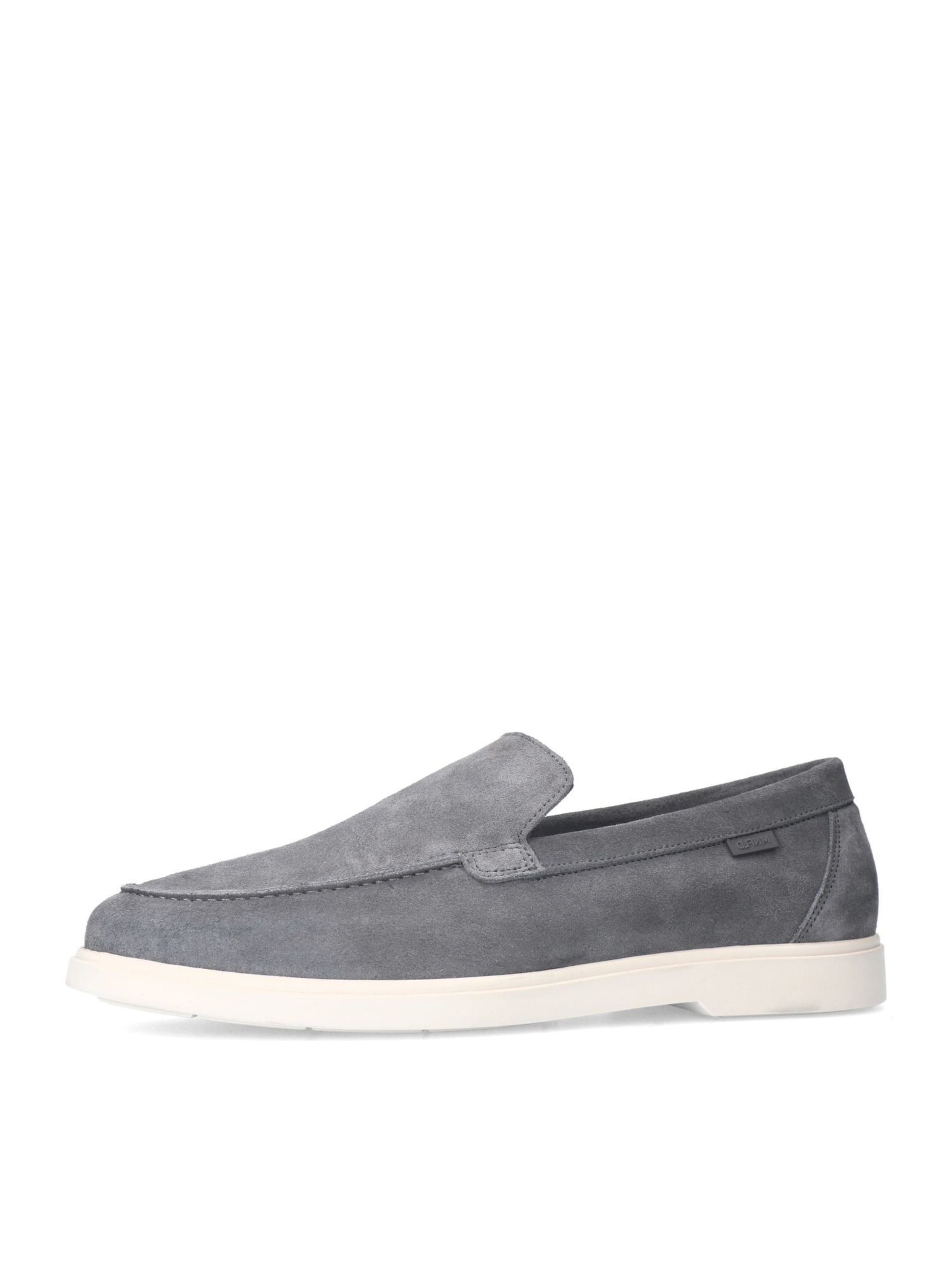 MANFIELD Slipper in Grau: Vorderseite