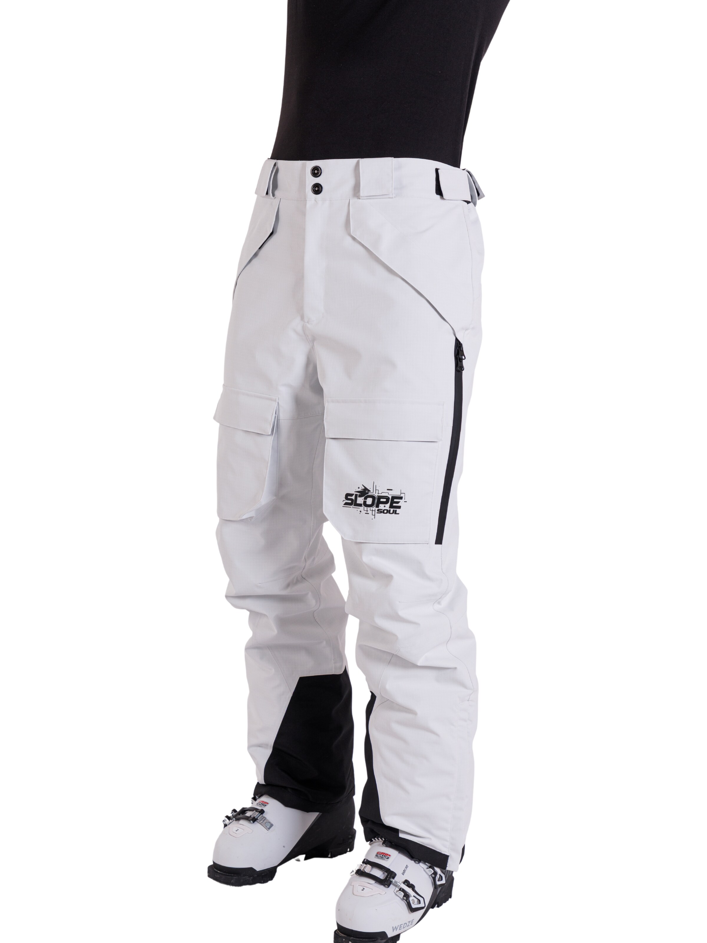 Slope Soul regular Udendørsbukser 'Glacier Core' i hvid