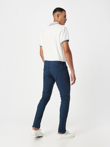 BLEND Slimfit Chino hlače | modra barva