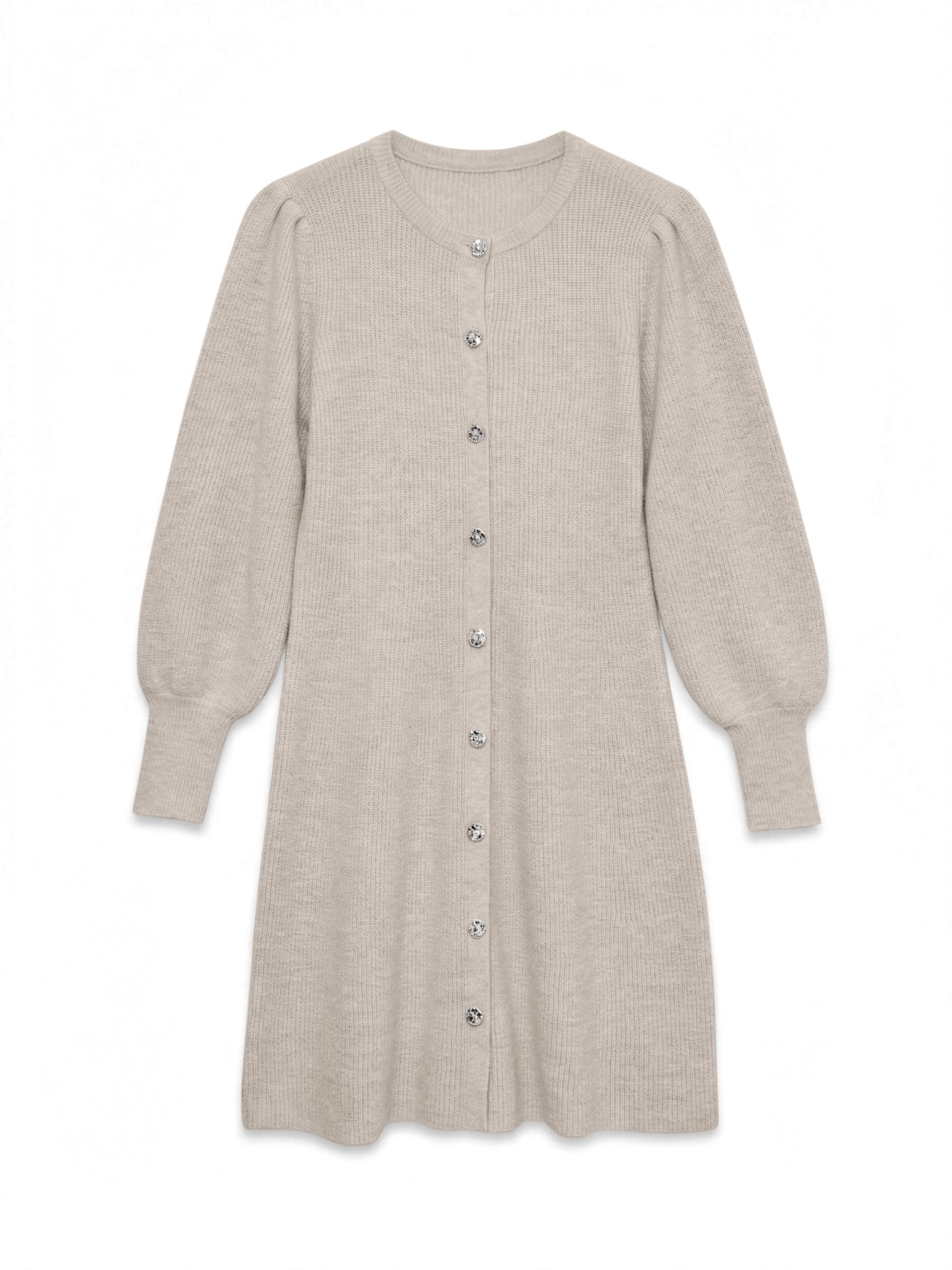 VERO MODA - Vestido de punto 'AWLemon' en beige: frente