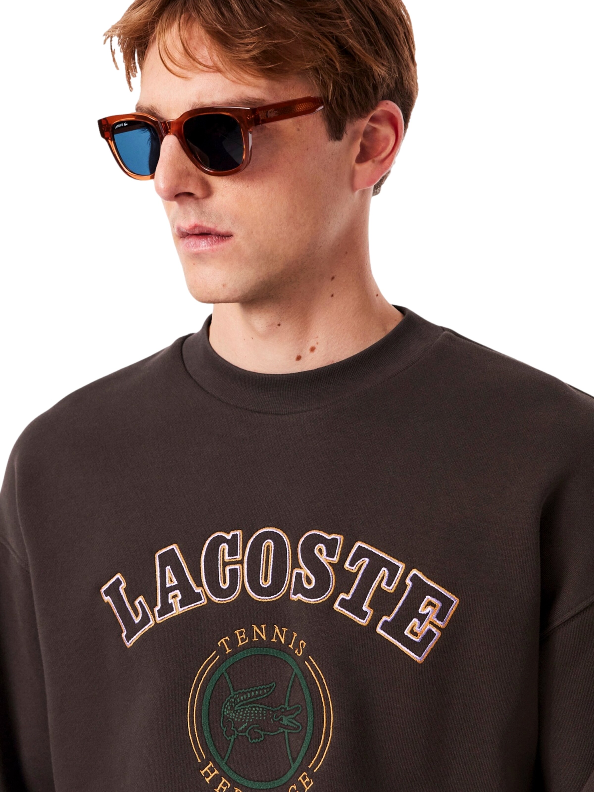 Sweat-shirt LACOSTE en marron
