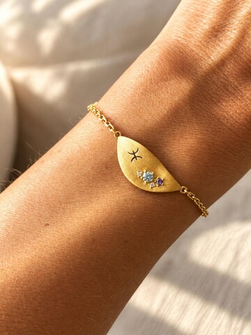 Braccialetto '18k Gold Plated Pisces | Vissen Zodiac' di Sally Jane Jewelry in oro