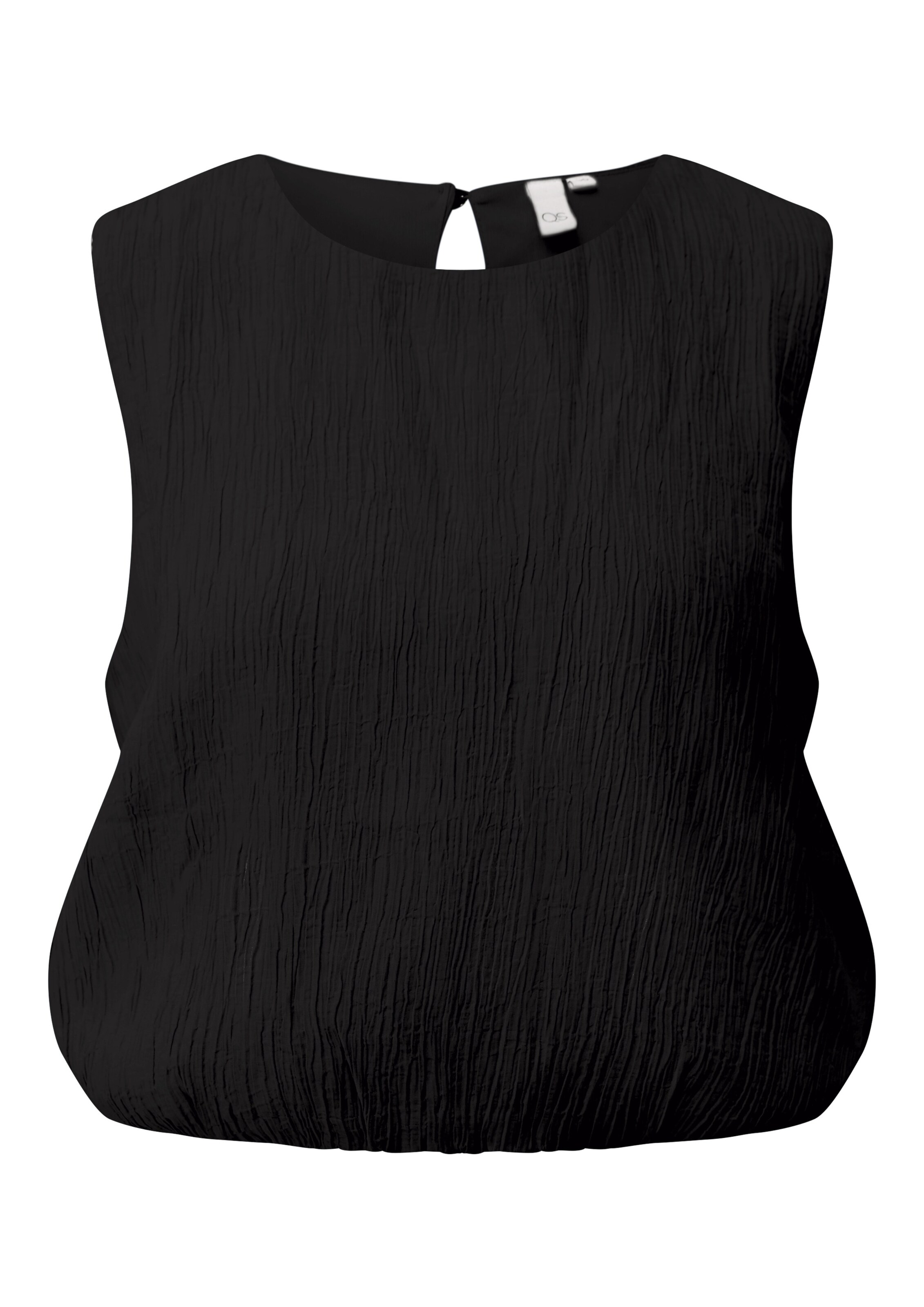 QS Blouse in Zwart: voorkant
