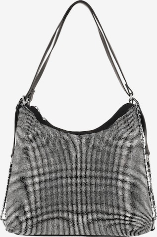 faina - Mala de ombro em prata: frente