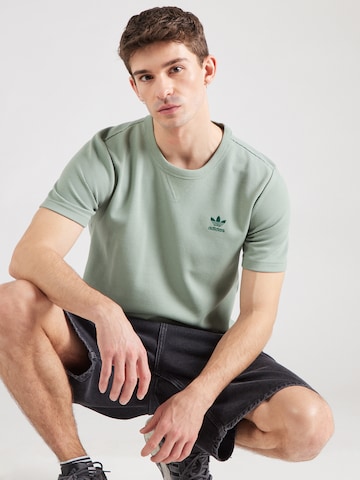 ADIDAS ORIGINALS Shirt 'Trefoil Essentials' in Green: front