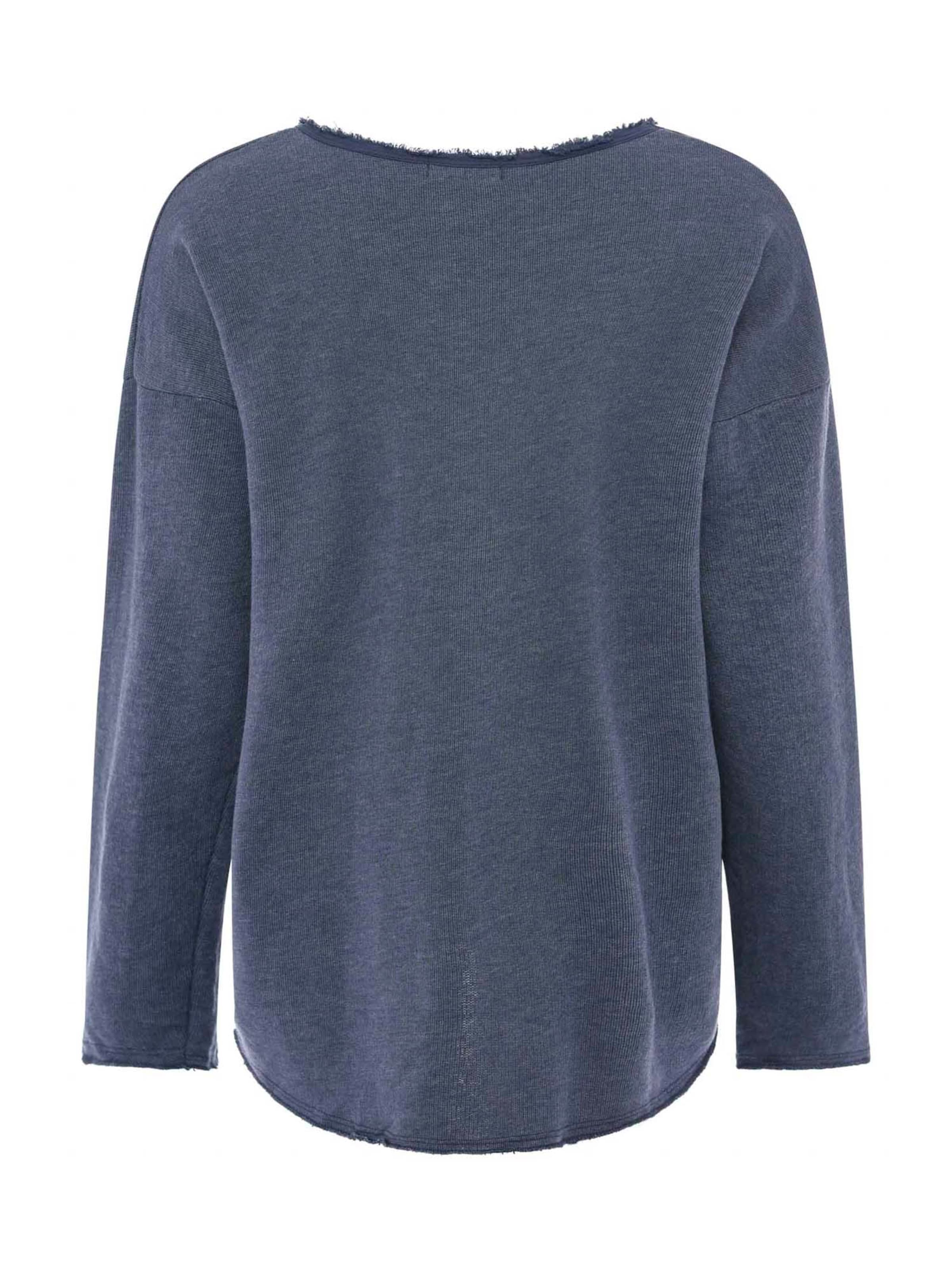 Zwillingsherz Sweatshirt 'Positive Mind' i blå