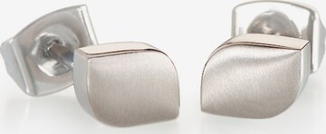 Boccia Titanium Earrings in Silver: front