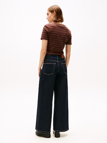 TOMMY HILFIGER Wide leg Jeans '70's' i blå