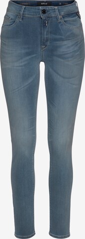 REPLAY Skinny Jeans in Blauw: voorkant