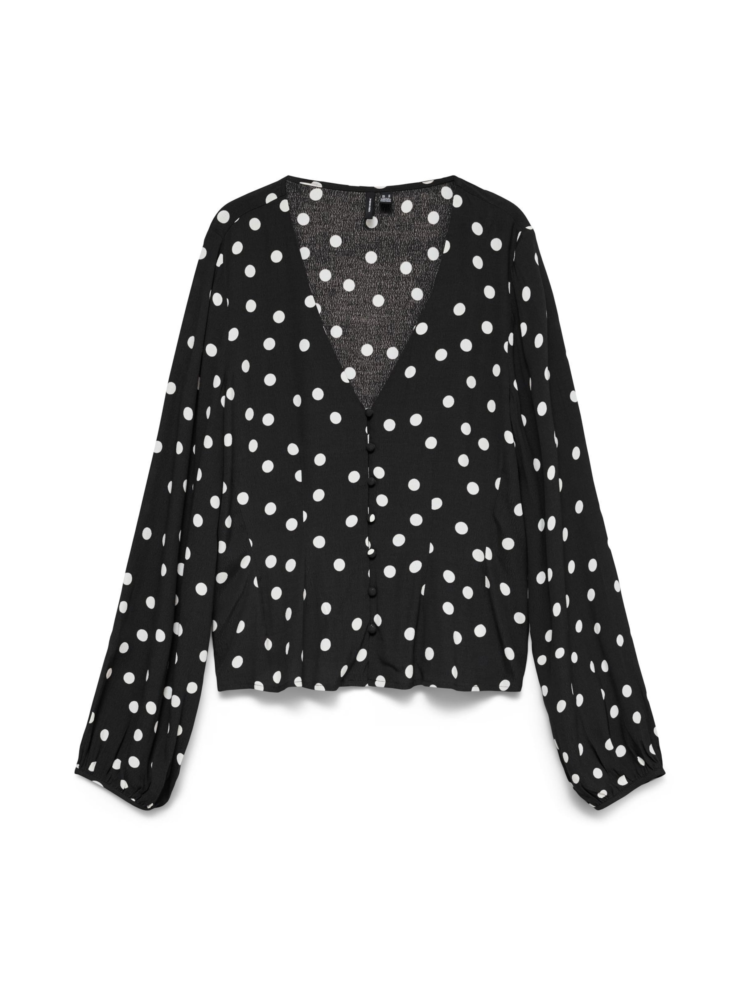 VERO MODA Bluse 'VMElisa' in Schwarz: Vorderseite