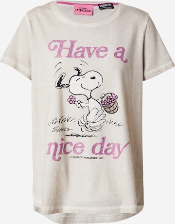 Frogbox - Camiseta 'Snoopy Nice Day' en beige: frente