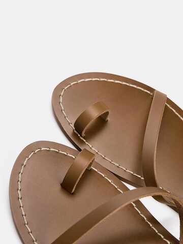 Sandalo con cinturino di Pull&Bear in marrone