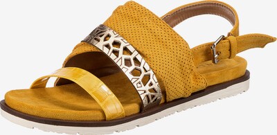 Laufsteg München Riemchensandalen in gelb, Produktansicht