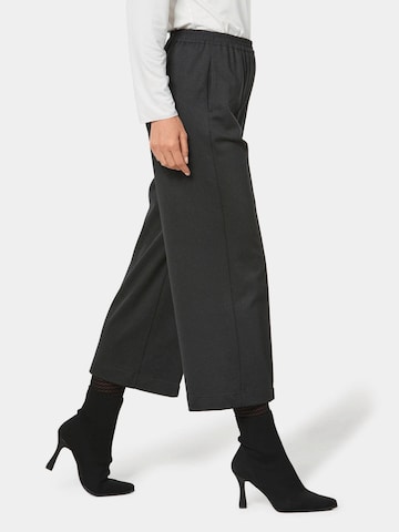 Goldner Wide Leg Hose in Schwarz