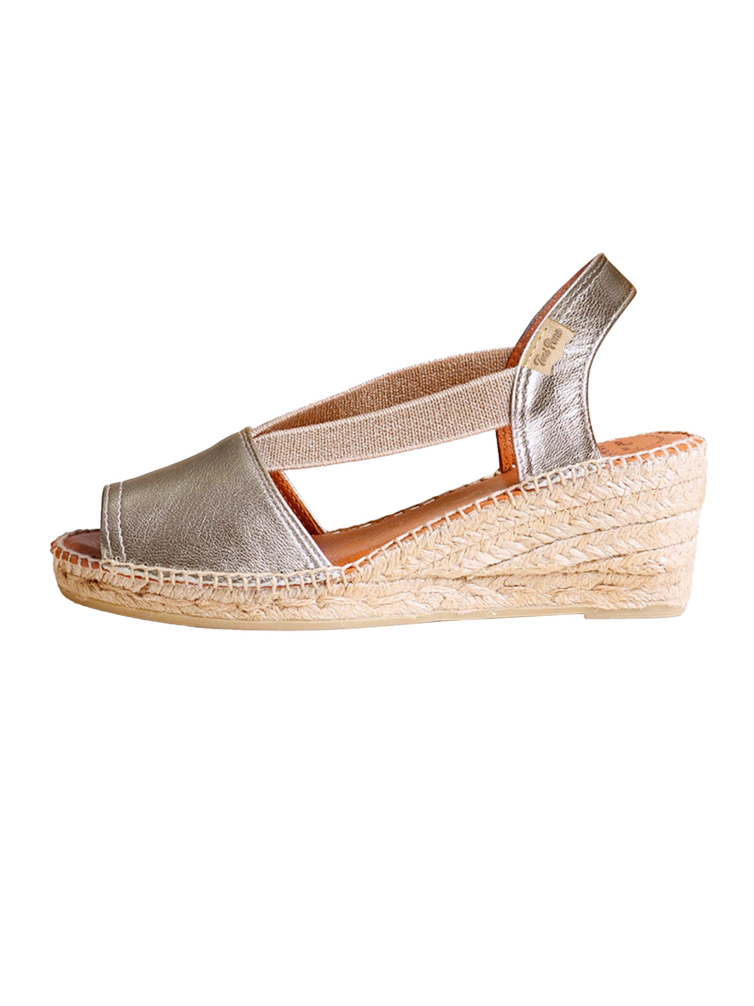 Toni Pons Espadrill i silver: framsida