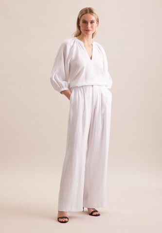 SEIDENSTICKER Blouse 'Schwarze Rose' in Wit