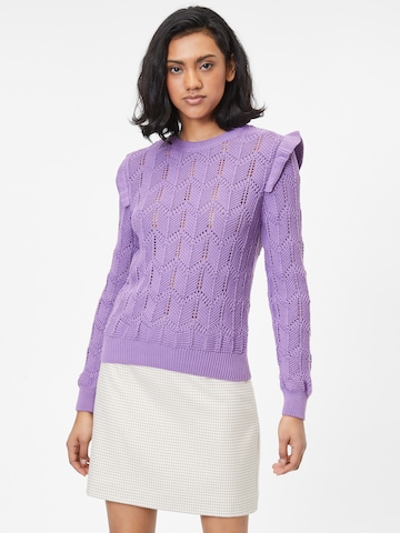 Oasis Sweater in Purple: front