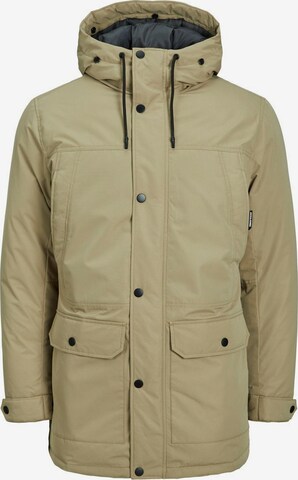 JACK & JONES Winterparka 'Winner' in Beige: voorkant