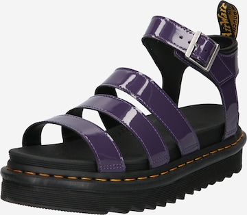 Dr. Martens Sandalen met riem 'Blaire' in Lila: voorkant