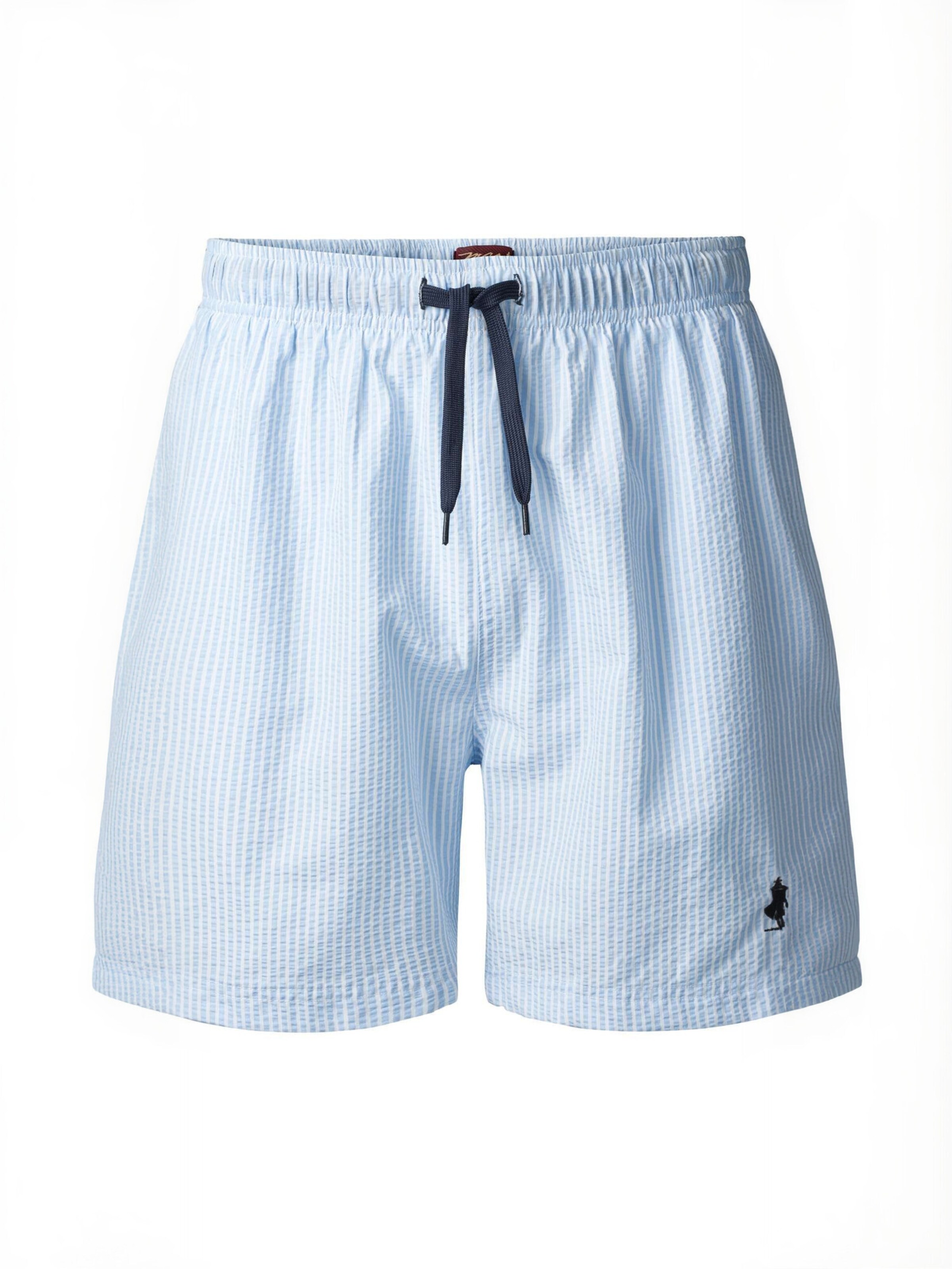 MCS Badeshorts ' MCS ' i blå: forside