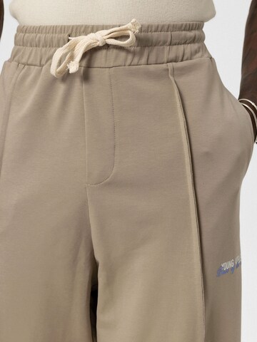 VAMOS CLO Loosefit Bukser 'Balloon Flower' i beige