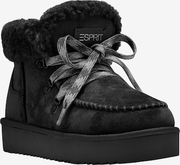 Stivaletto stringato 'Pitera' di Esprit Shoes in nero: frontale