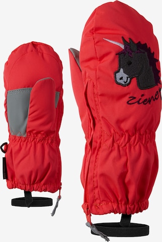 ZIENER Gloves 'LE ZOO' in Red: front