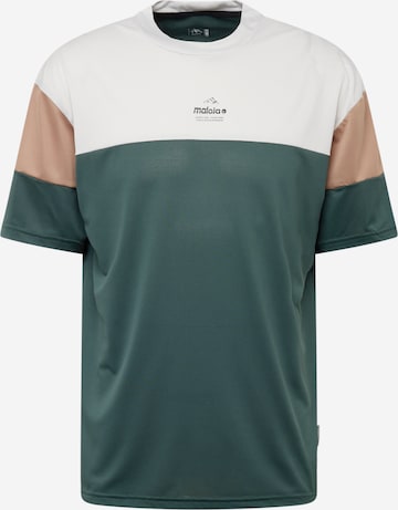 Maloja Funktionsskjorte 'Obereggen' i grøn: forside