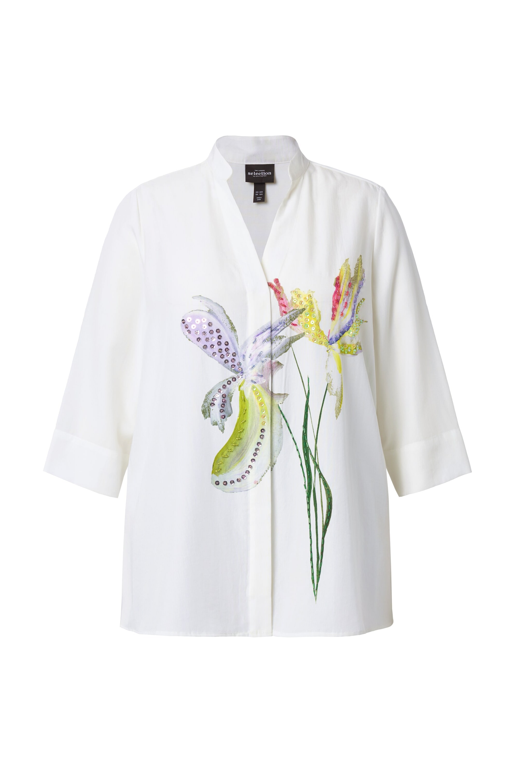 Ulla Popken Blouse in Wit: voorkant