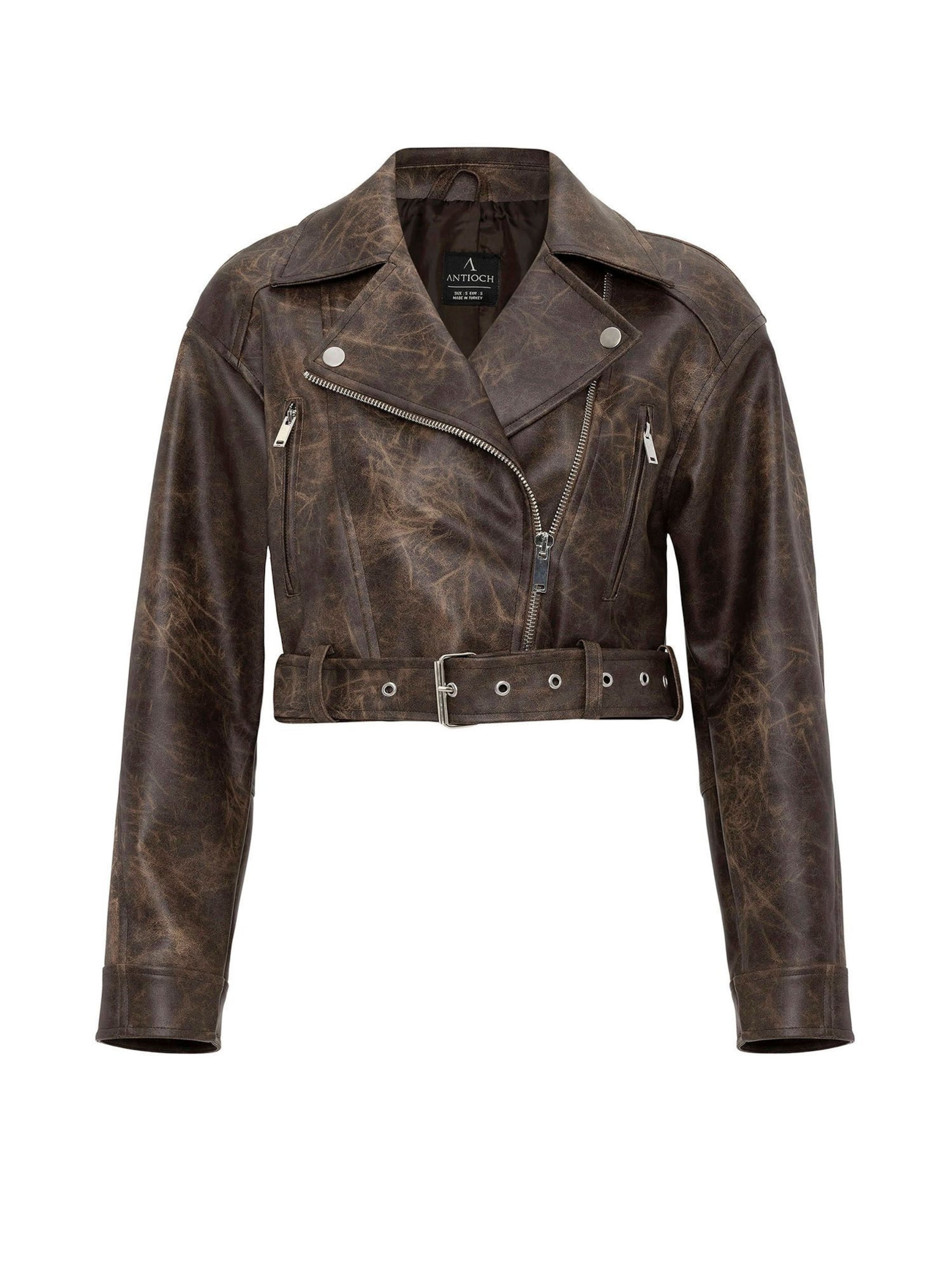 Antioch Jacke in Braun: Vorderseite