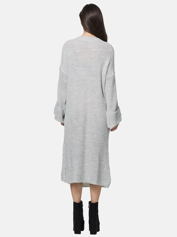 Robes en maille Elara en gris